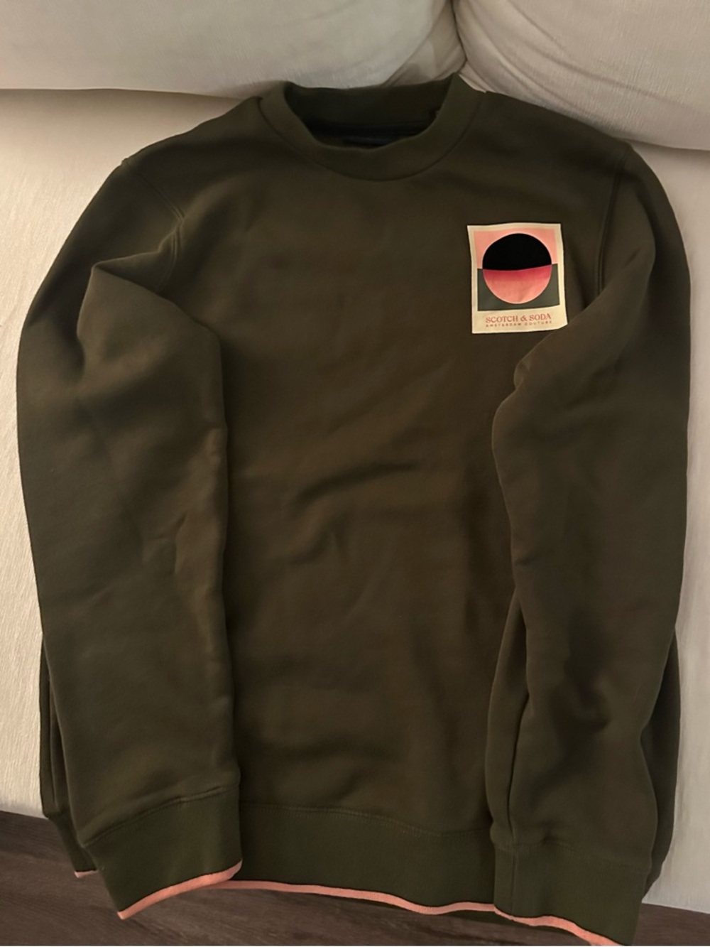 Scotch & Soda Olive Green Crewneck